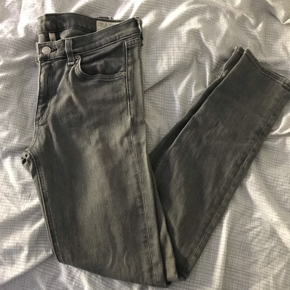 Rag & Bone Grey Skinny Jeans, sz 28